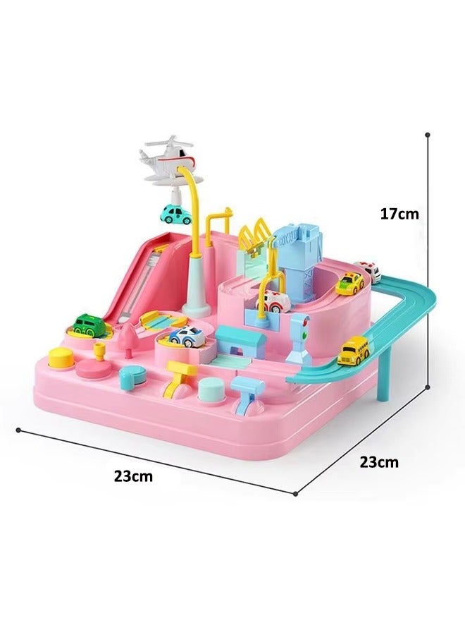 Vixplorn Children's race track toys, car toys for boys and girls over 3 years old, toddler car adventure toys, children's educational games, suitable as gifts for birthdays, Eid al-Fitr, school opening, Ramadan and other festivals - Image 2